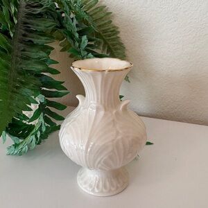 Lenox Elfin Bud Vase 4 1/2” H 24K Gold Trimmed